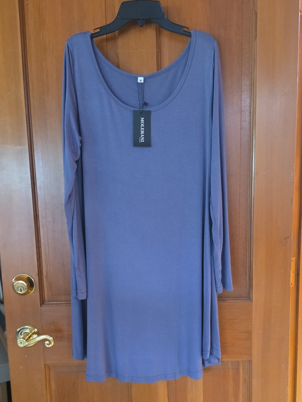 Molerani NWT long sleeve scoop neck dress - Purple Sz Med